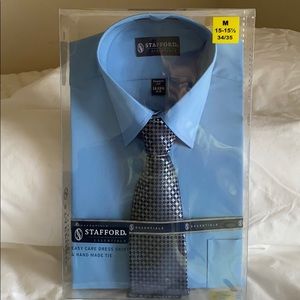 Dress shirt and hand made tie